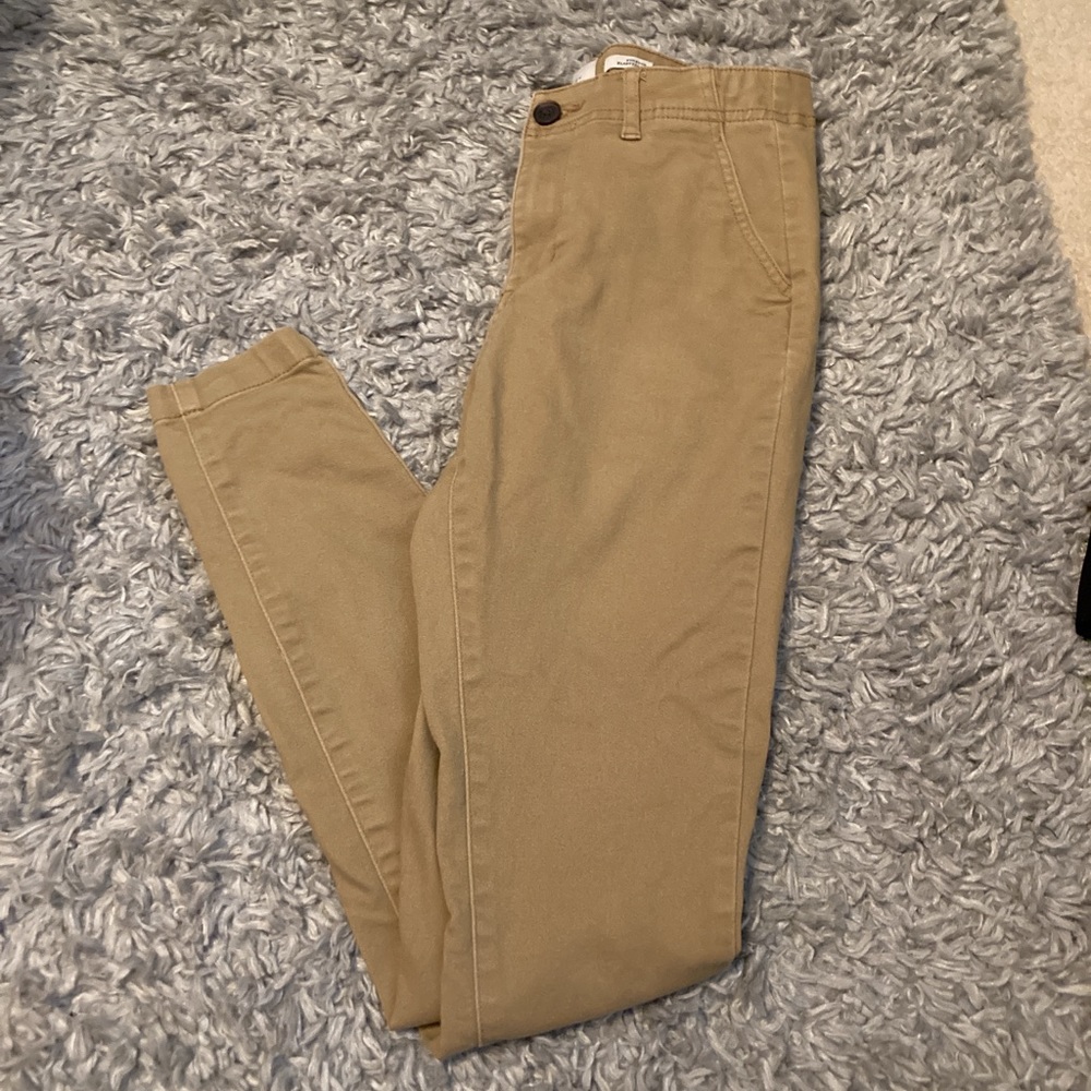 High waisted khakis